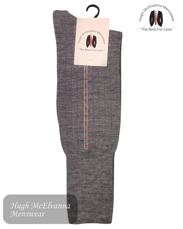 Hugh McElvanna HMC44 Classic Panel Socks - Hugh McElvanna Menswear