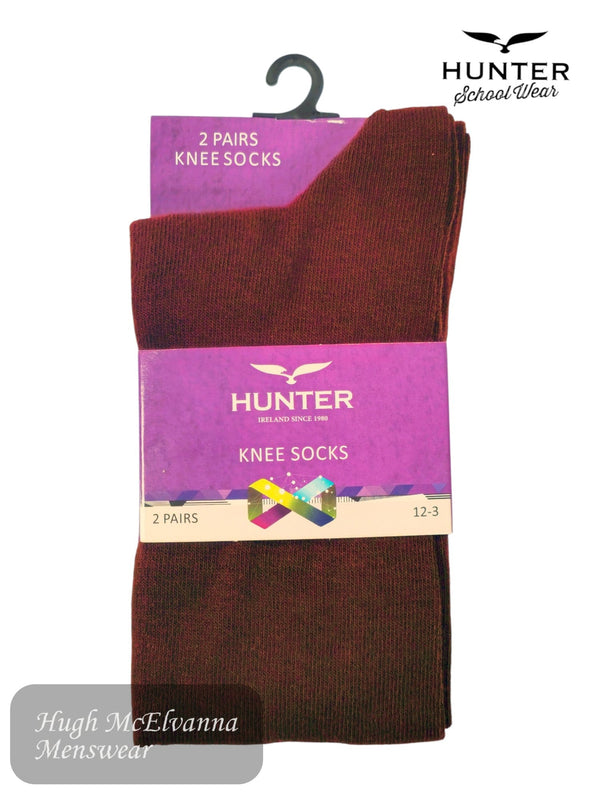 Hunter 2 - Pack Wine Knee Socks – Style 4005 - Hugh McElvanna Menswear