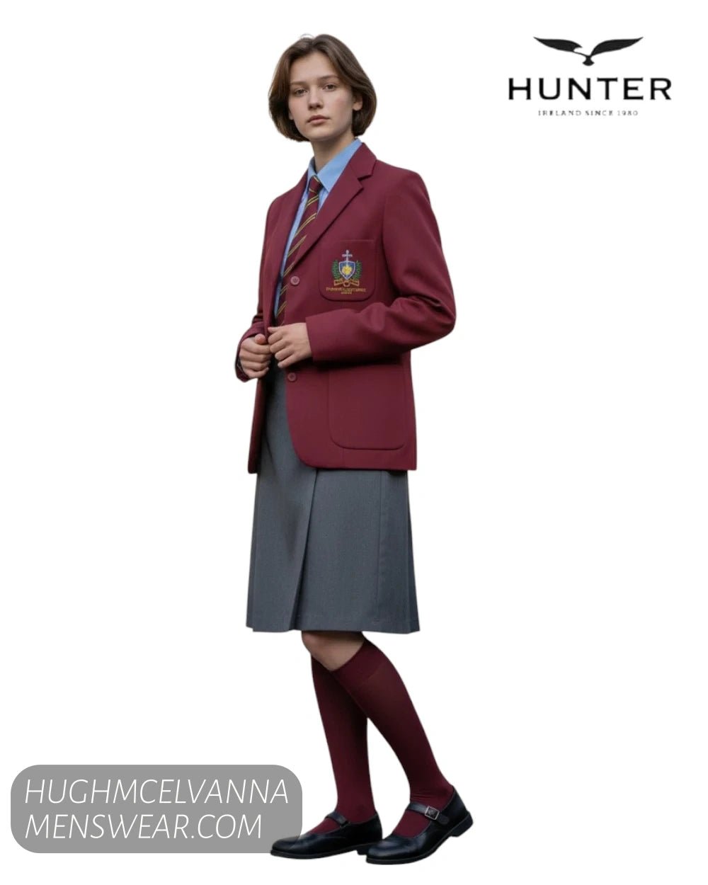Hunter 2-Pack Wine Knee Socks – Style 4005 - Hugh McElvanna Menswear