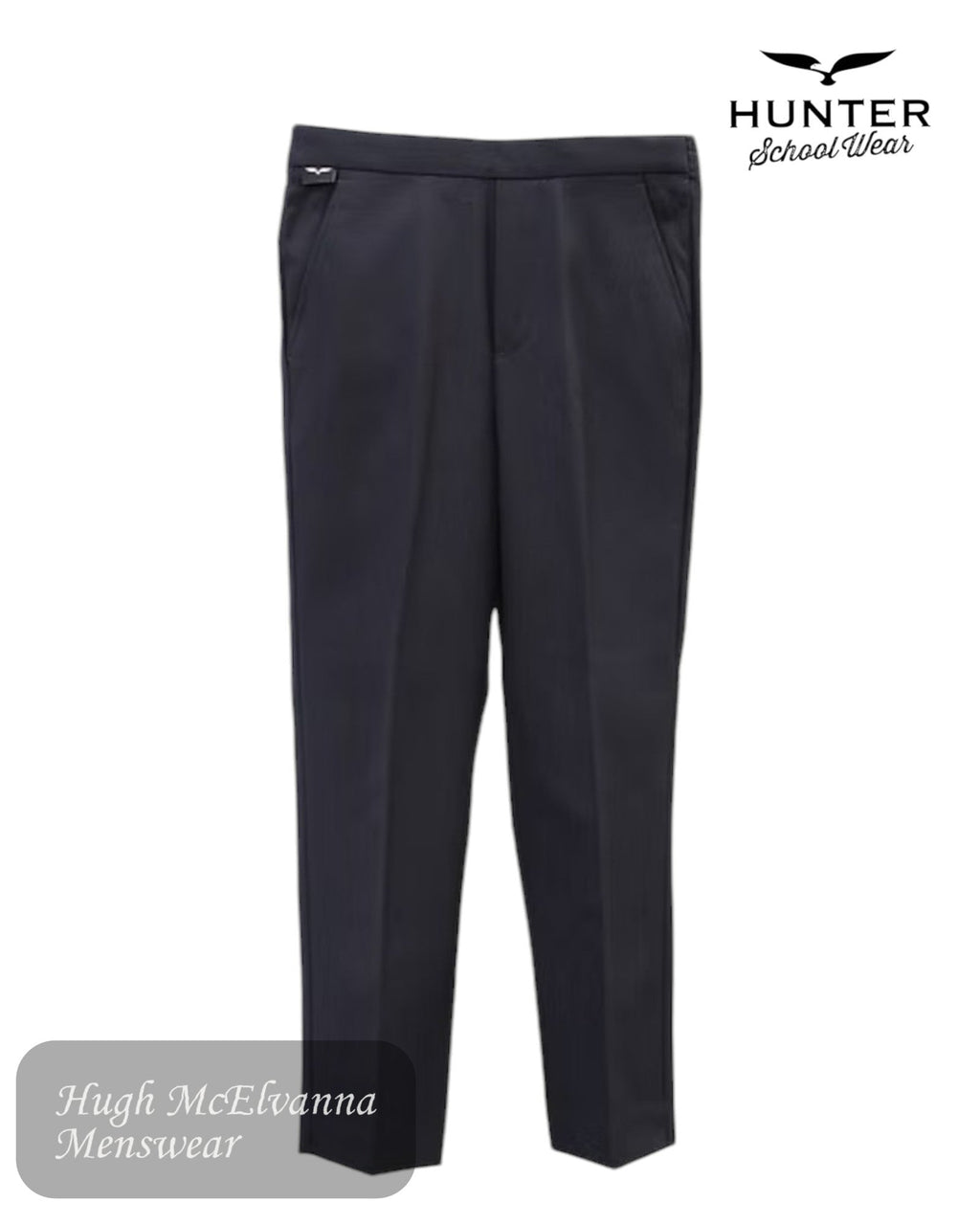 Hunter Boys Navy School Trousers – Style 241 | Ages 3 - 4 to 8 - 9 Years - Hugh McElvanna Menswear