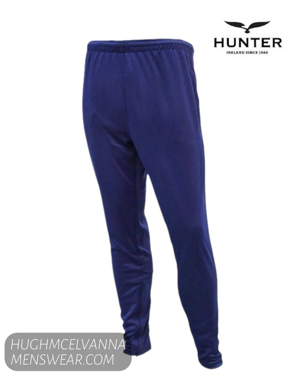 Hunter Falcon Skinny Jog Pants – Navy – Slim Fit Performance Track Pants - Hugh McElvanna Menswear