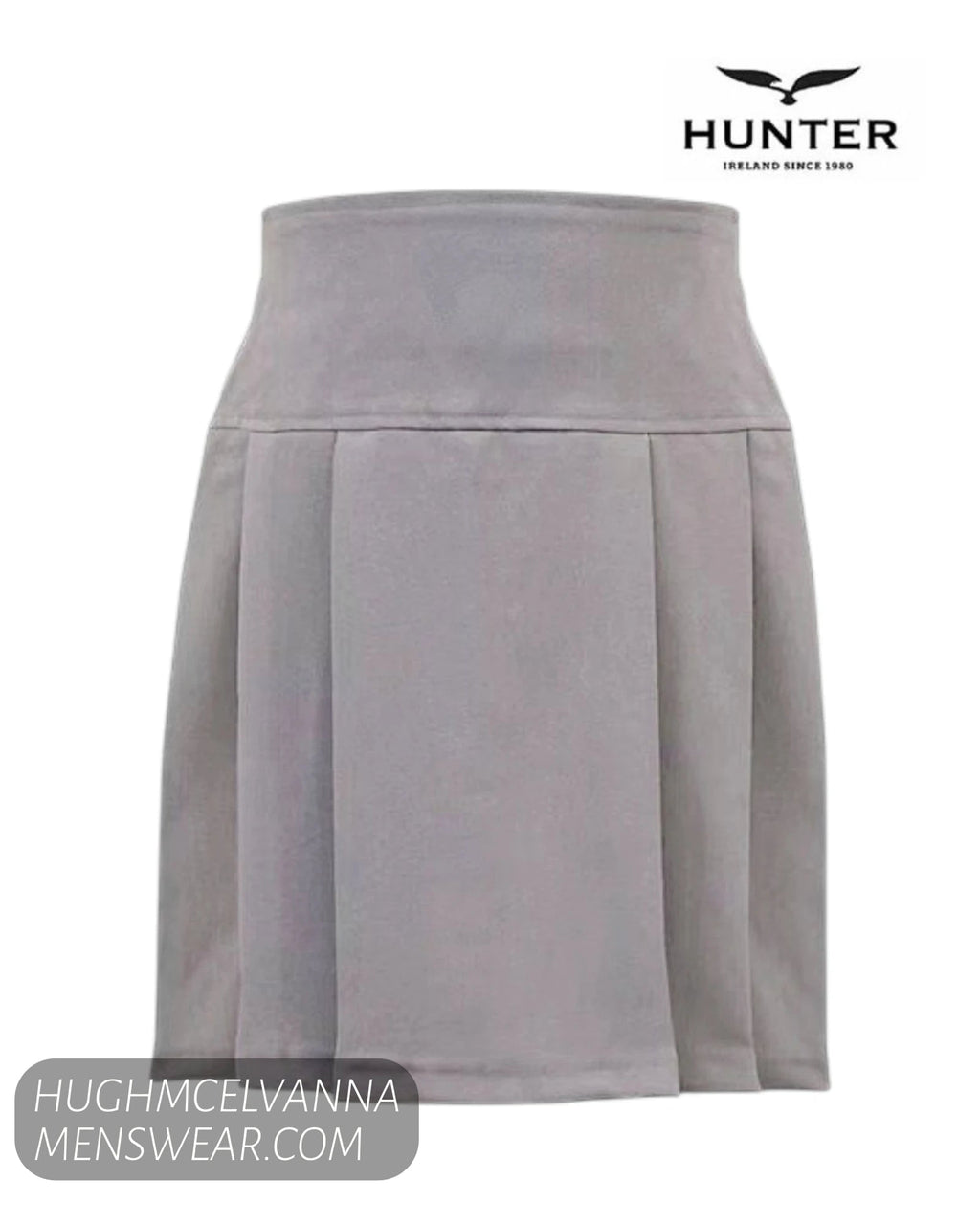 Hunter Grey T20 Girls Primary School Skirt - Brighter Grey - Hugh McElvanna Menswear