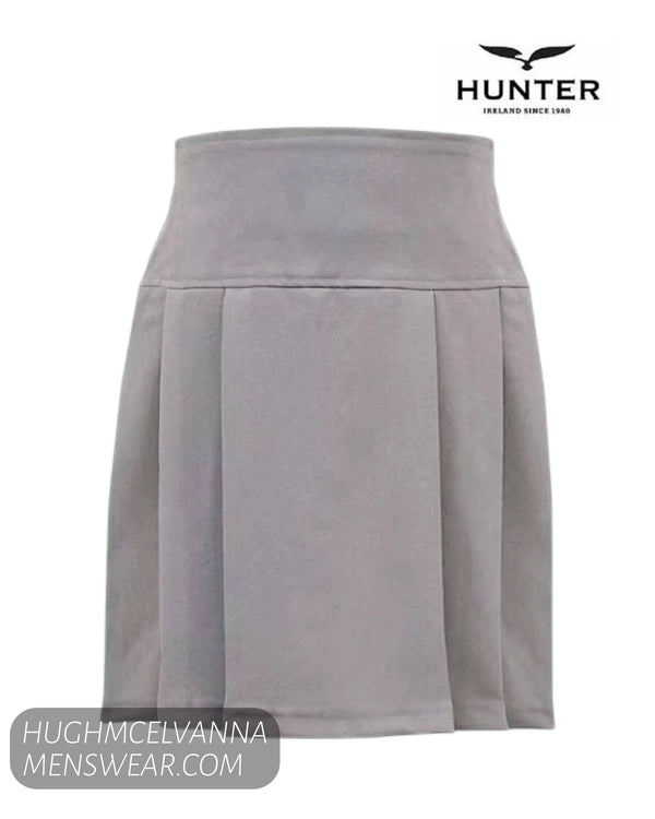 Hunter Grey T20 Girls Primary School Skirt - Brighter Grey - Hugh McElvanna Menswear