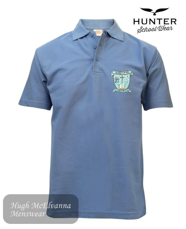 Hunter Sky Blue Polo Shirt – Style 1342 | Darkley Primary School - Hugh McElvanna Menswear