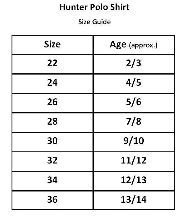 Hunter Sky Blue Polo Shirt – Style 1342 | Foley Primary School - Hugh McElvanna Menswear