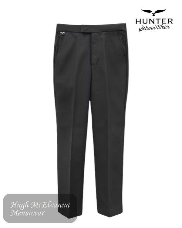 Hunter Youths Black School Trousers – 242 | Ages 9 - 10 to 13 - 14 Years - Hugh McElvanna Menswear