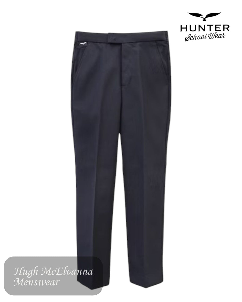 Hunter Youths Navy School Trousers – 242 | Ages 9 - 10 to 13 - 14 Years - Hugh McElvanna Menswear