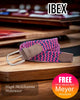 IBEX Stretch belt - Navy / Fuchsia - 9445 - Hugh McElvanna Menswear