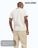 Jack & Jones Antique White Organic Cotton Polo - Hugh McElvanna Menswear