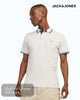 Jack & Jones Antique White Organic Cotton Polo - Hugh McElvanna Menswear