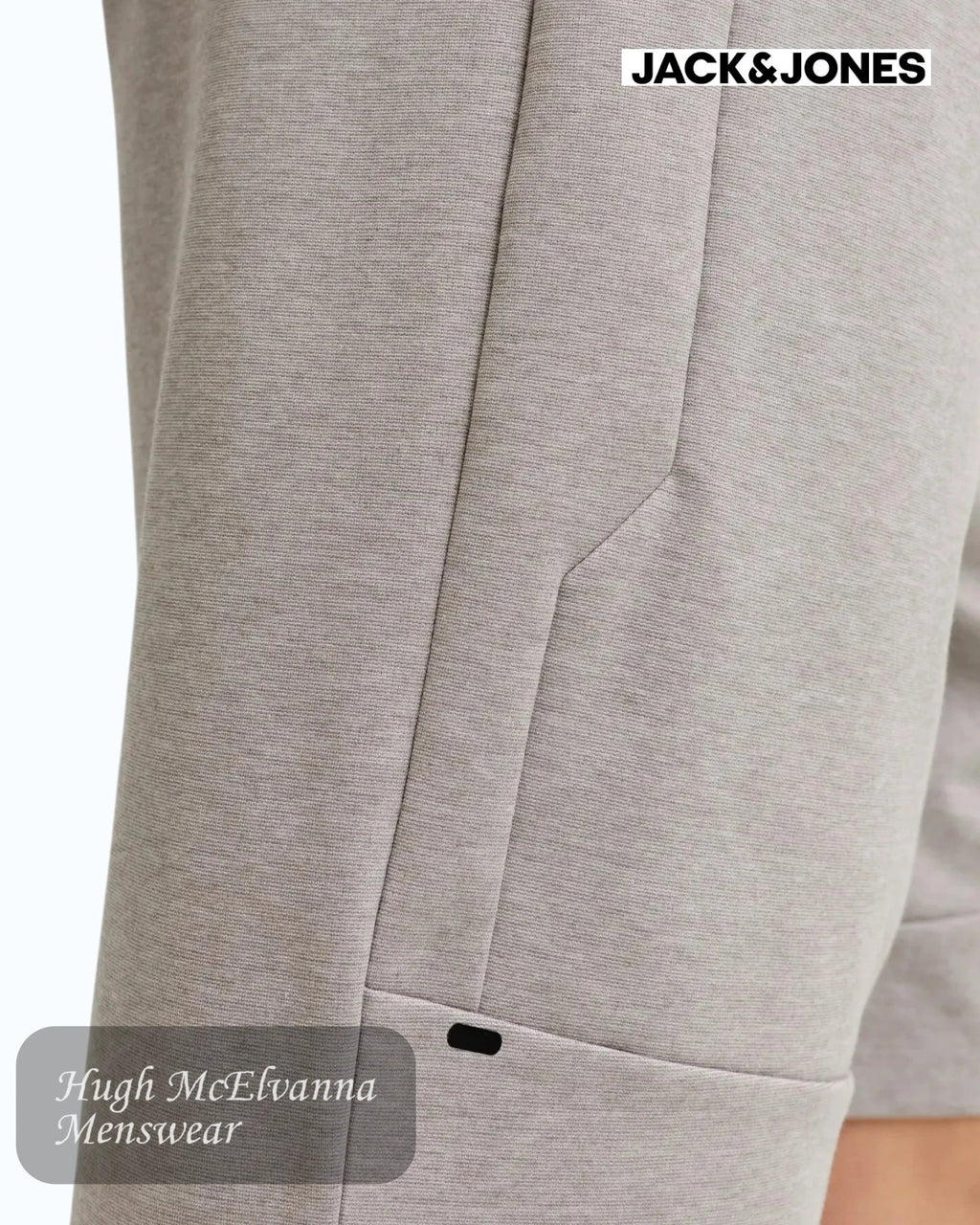 Jack & Jones Base Sweat Shorts | Light Grey Melange - Hugh McElvanna Menswear