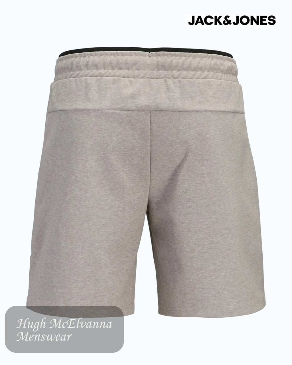 Jack & Jones Base Sweat Shorts | Light Grey Melange - Hugh McElvanna Menswear