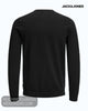Jack & Jones Basic Crew Neck Knit Jumper – Black - Hugh McElvanna Menswear