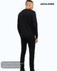 Jack & Jones Basic Crew Neck Knit Jumper – Black - Hugh McElvanna Menswear