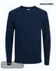 Jack & Jones Basic Crew Neck Knit Jumper – Black - Hugh McElvanna Menswear