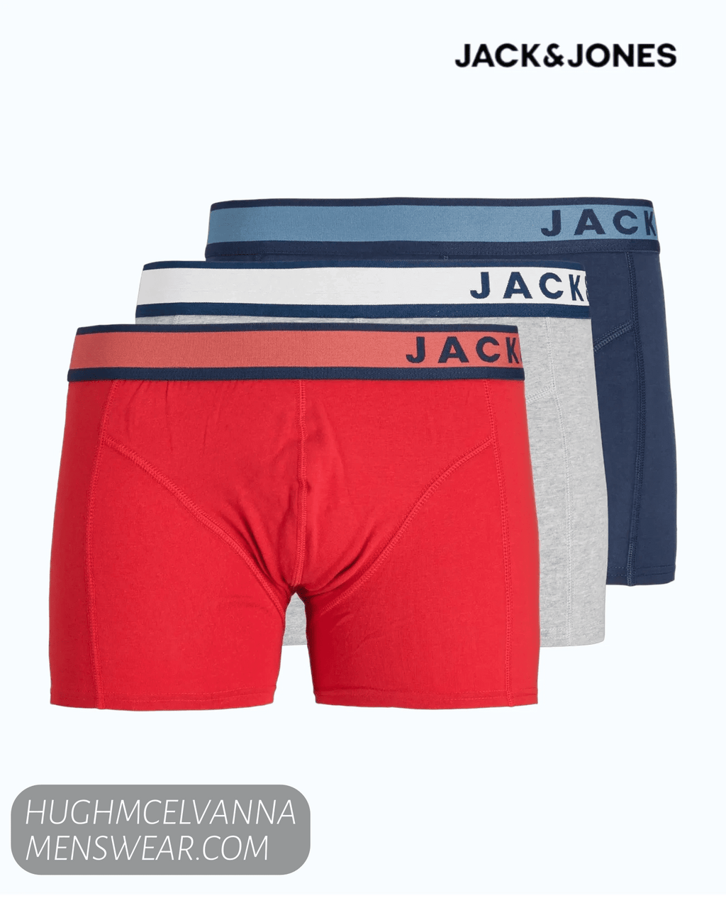 Jack & Jones JACDENVER Trunks 3-Pack - Hugh McElvanna Menswear
