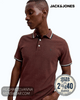Jack & Jones JJEPAULOS Short-Sleeve Polo Shirt - Fired Brick PLAY - Hugh McElvanna Menswear