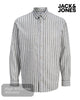 Jack & Jones JJESUMMER Stripe Linen Blend Shirt - Hugh McElvanna Menswear