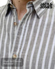 Jack & Jones JJESUMMER Stripe Linen Blend Shirt - Hugh McElvanna Menswear