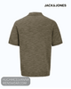 Jack & Jones JPRBLUPEYTON Men's Organic Cotton-Linen Knit Polo - Hugh McElvanna Menswear