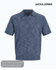 Jack & Jones JPRBLUPEYTON Men's Organic Cotton-Linen Knit Polo - Hugh McElvanna Menswear