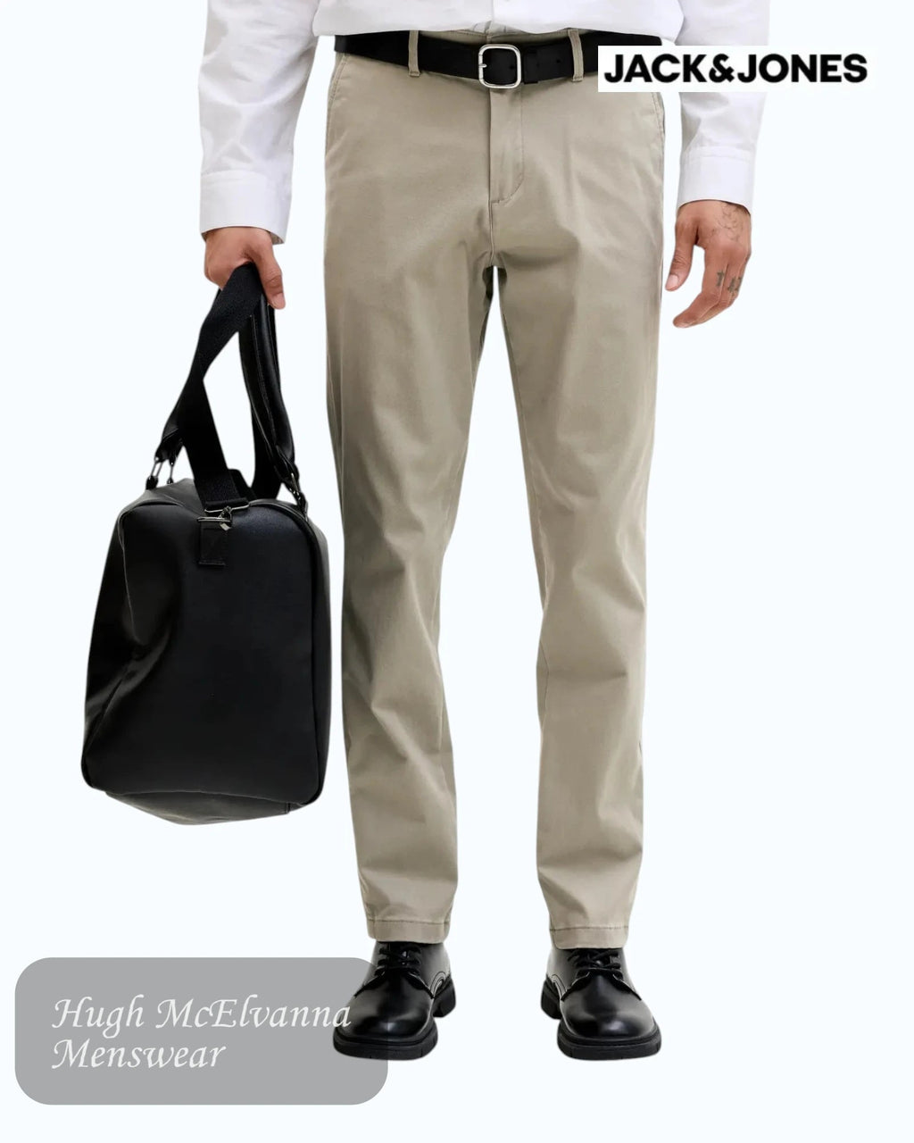 Jack & Jones Marco Bowie Slim Fit Chinos - Hugh McElvanna Menswear