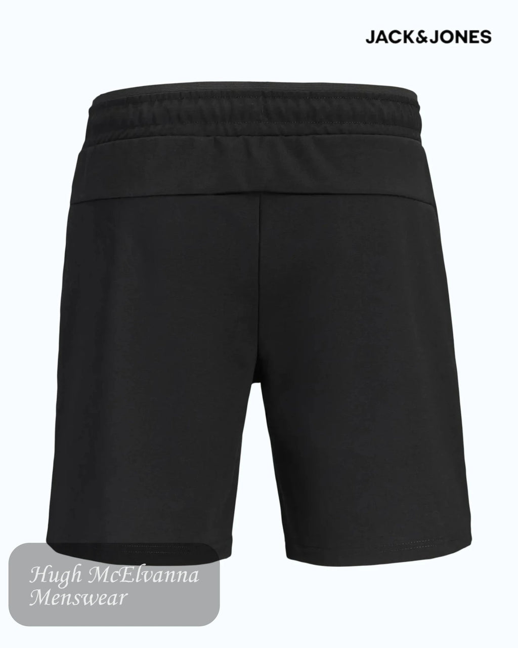 Jack & Jones Men's Black Jersey Shorts - Hugh McElvanna Menswear