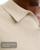 Jack & Jones Men's Flat Knit Split Neck Polo Shirt - Hugh McElvanna Menswear
