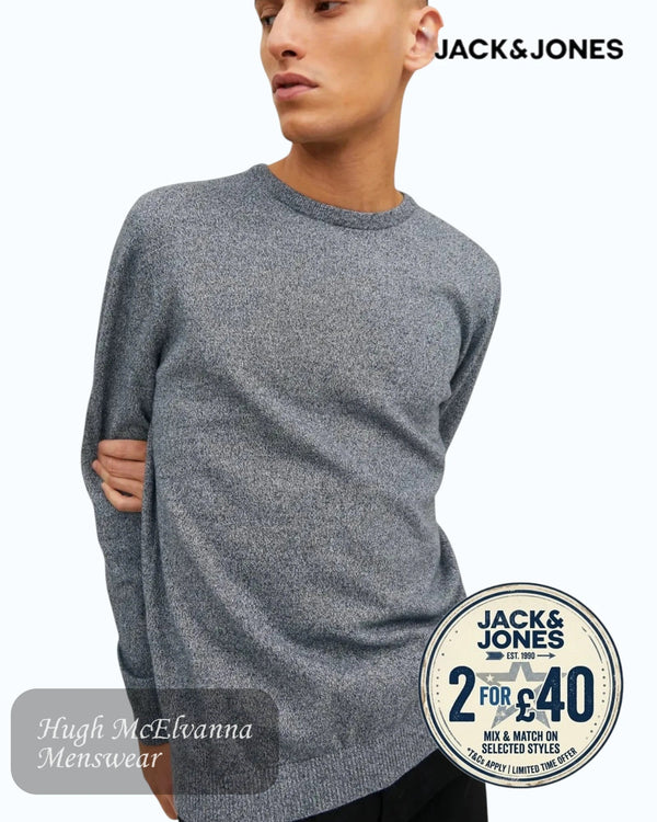 Jack & Jones Men's Jet Stream Organic Cotton Knit - Hugh McElvanna Menswear