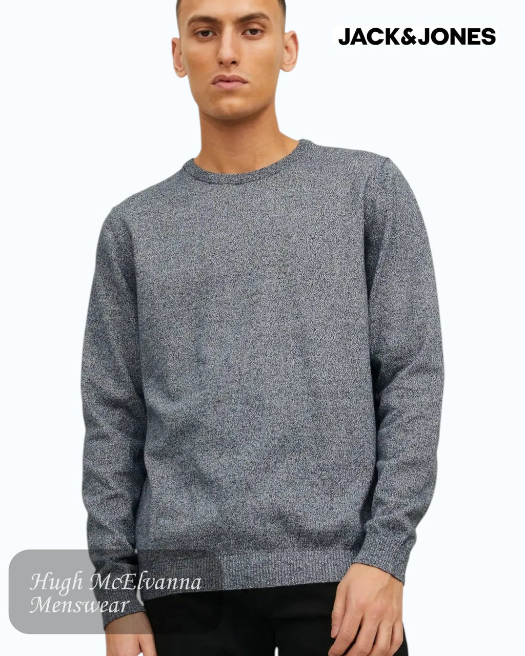 Jack & Jones Men's Jet Stream Organic Cotton Knit - Hugh McElvanna Menswear