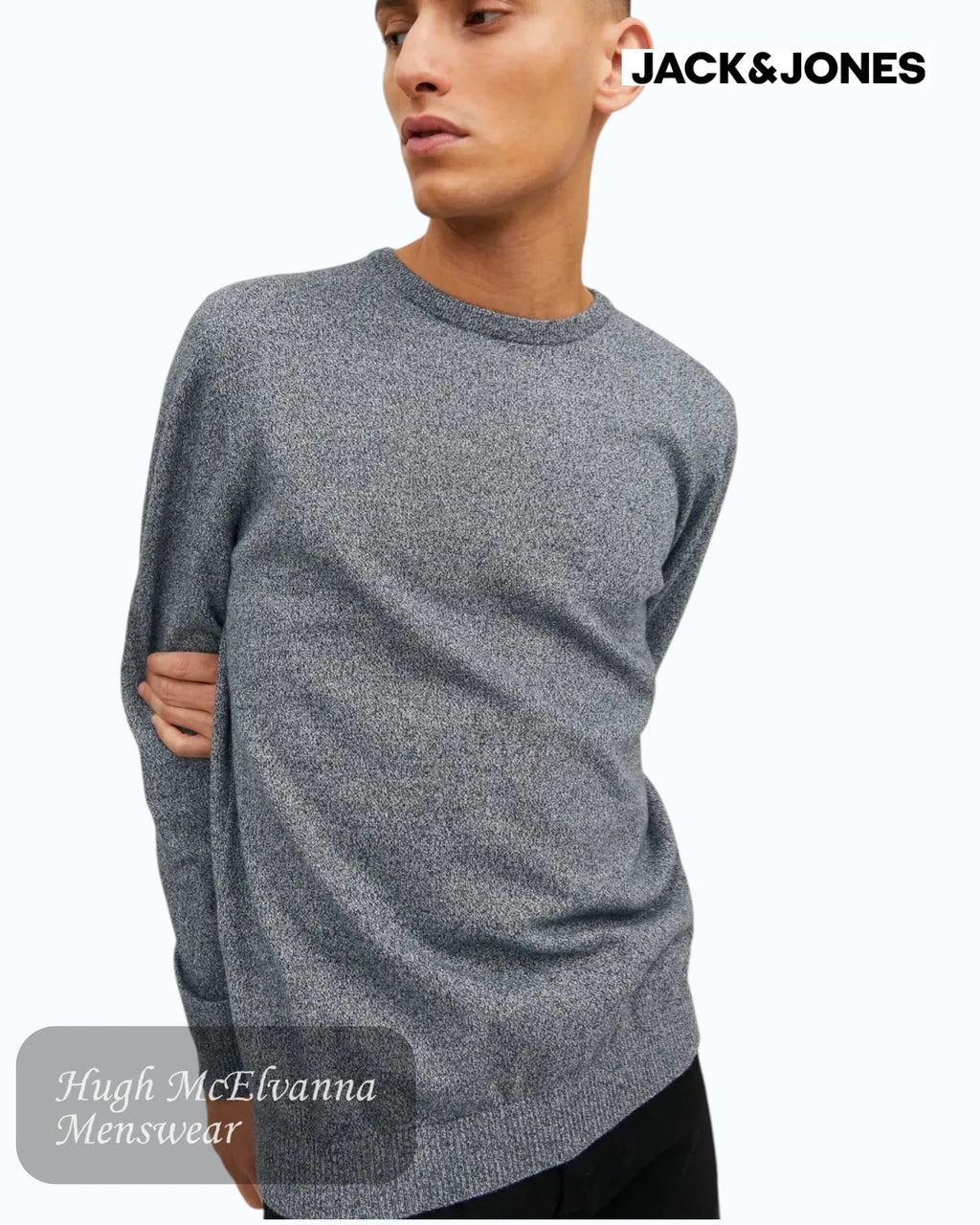 Jack & Jones Men's Jet Stream Organic Cotton Knit - Hugh McElvanna Menswear