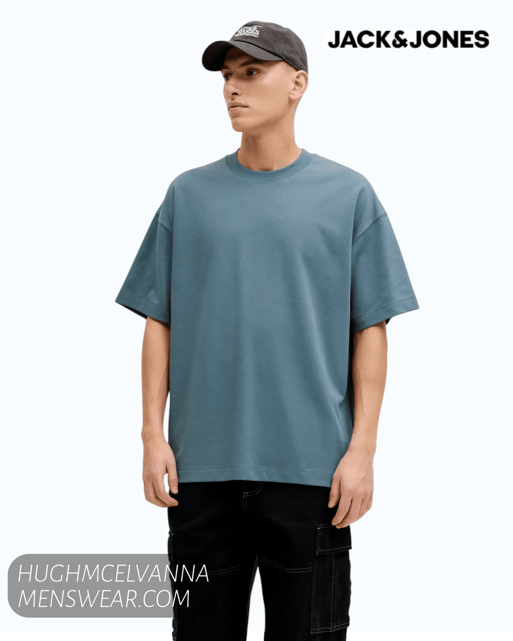 Jack & Jones Men's Loose Fit Interlock T-Shirt | 12298906 - Hugh McElvanna Menswear
