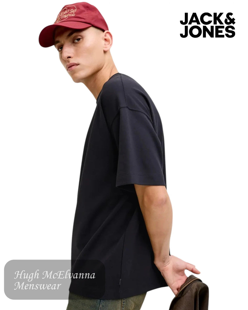 Jack & Jones Men's Loose Fit Interlock T-Shirt | 12298906 - Hugh McElvanna Menswear