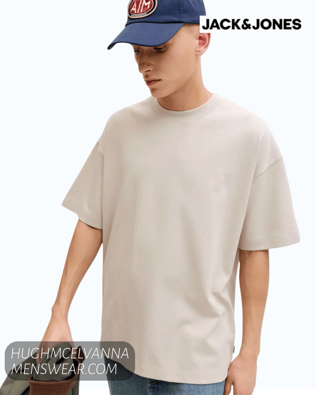 Jack & Jones Men's Loose Fit Interlock T-Shirt | 12298906 - Hugh McElvanna Menswear
