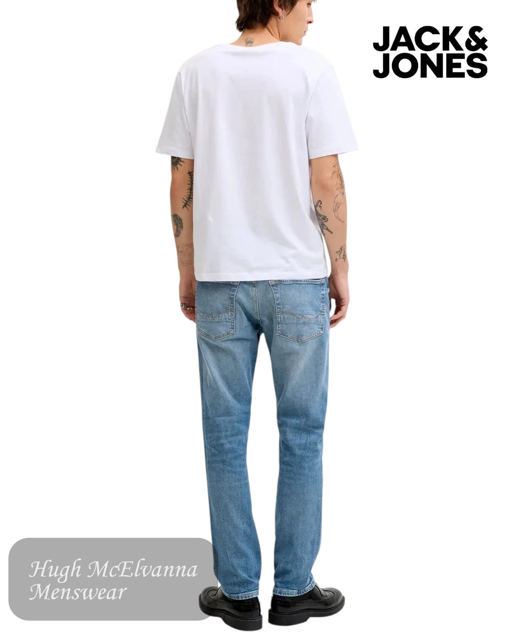 Jack & Jones Men's Regular Fit Stonewash Jeans - Hugh McElvanna Menswear