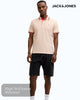 Jack & Jones Paulos Organic Cotton Polo | Beach Sand & Sunset Orange - Hugh McElvanna Menswear
