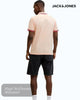 Jack & Jones Paulos Organic Cotton Polo | Beach Sand & Sunset Orange - Hugh McElvanna Menswear