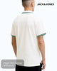 Jack & Jones Paulos Organic Cotton Polo | Cloud Dancer & Verdant Green - Hugh McElvanna Menswear