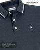 Jack & Jones Paulos Organic Cotton Polo | Turbulence Grey - Hugh McElvanna Menswear