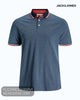 Jack & Jones Plus Size Paulos Polo Shirt – Denim Blue - Hugh McElvanna Menswear