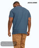Jack & Jones Plus Size Paulos Polo Shirt – Denim Blue - Hugh McElvanna Menswear