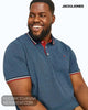 Jack & Jones Plus Size Paulos Polo Shirt – Denim Blue - Hugh McElvanna Menswear