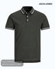 Jack & Jones Plus Size Paulos Polo Shirt – Forest Night Green - Hugh McElvanna Menswear