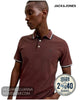 Jack & Jones Polo JJEPAULOS Short-Sleeve - Fired Brick PLAY - Hugh McElvanna Menswear