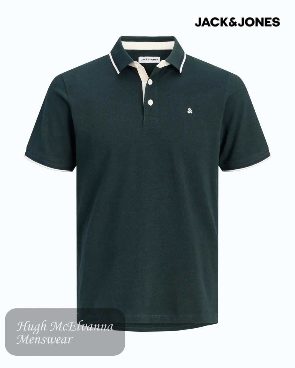Jack & Jones Tipped Polo Shirts: Timeless Casual Style - Hugh McElvanna Menswear