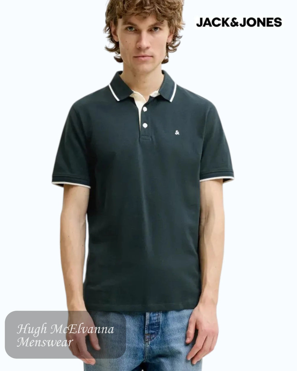Jack & Jones Tipped Polo Shirts: Timeless Casual Style - Hugh McElvanna Menswear