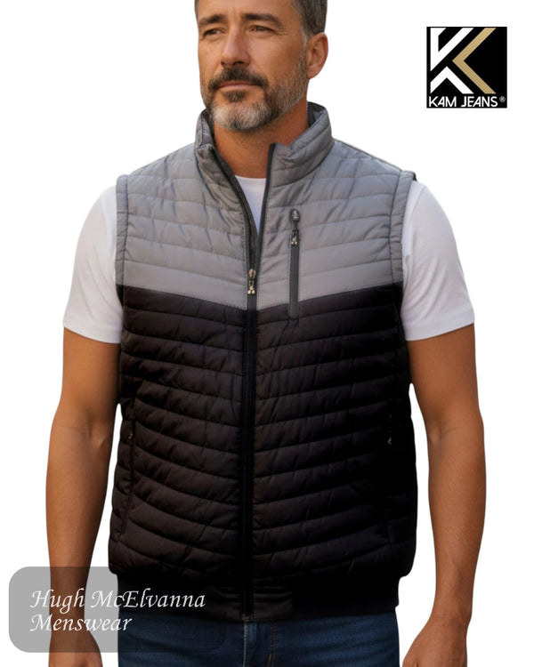 Kam Black King Size Gilet - KV87 - Hugh McElvanna Menswear