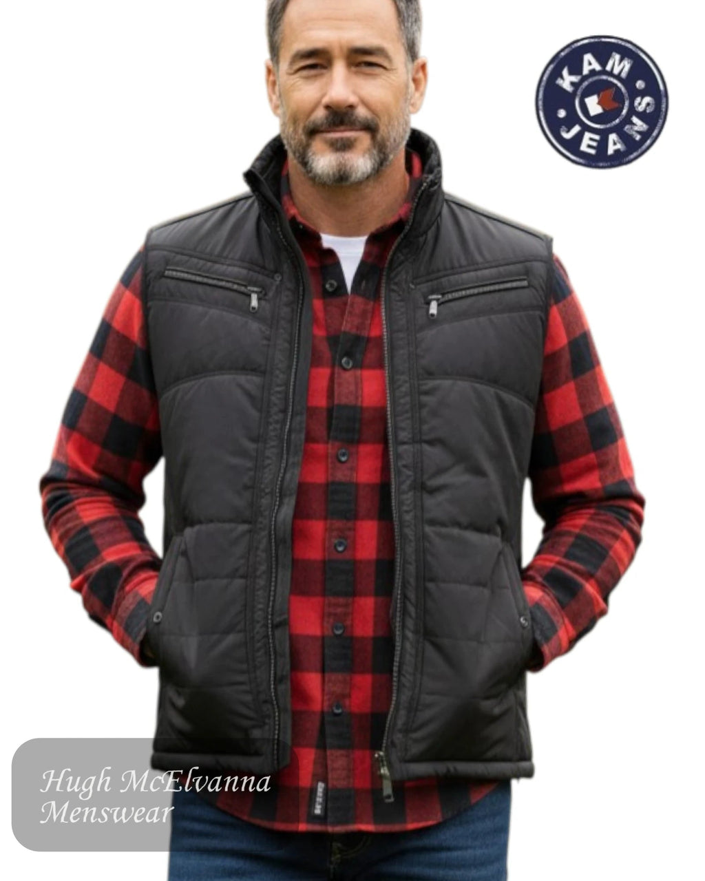KAM Men's Bodywarmer Style - KV103 - Hugh McElvanna Menswear