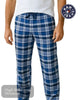 Kam Twin Pack Men's Lounge Bottoms – King Size – Navy & Blue Check - KBS872 - Hugh McElvanna Menswear