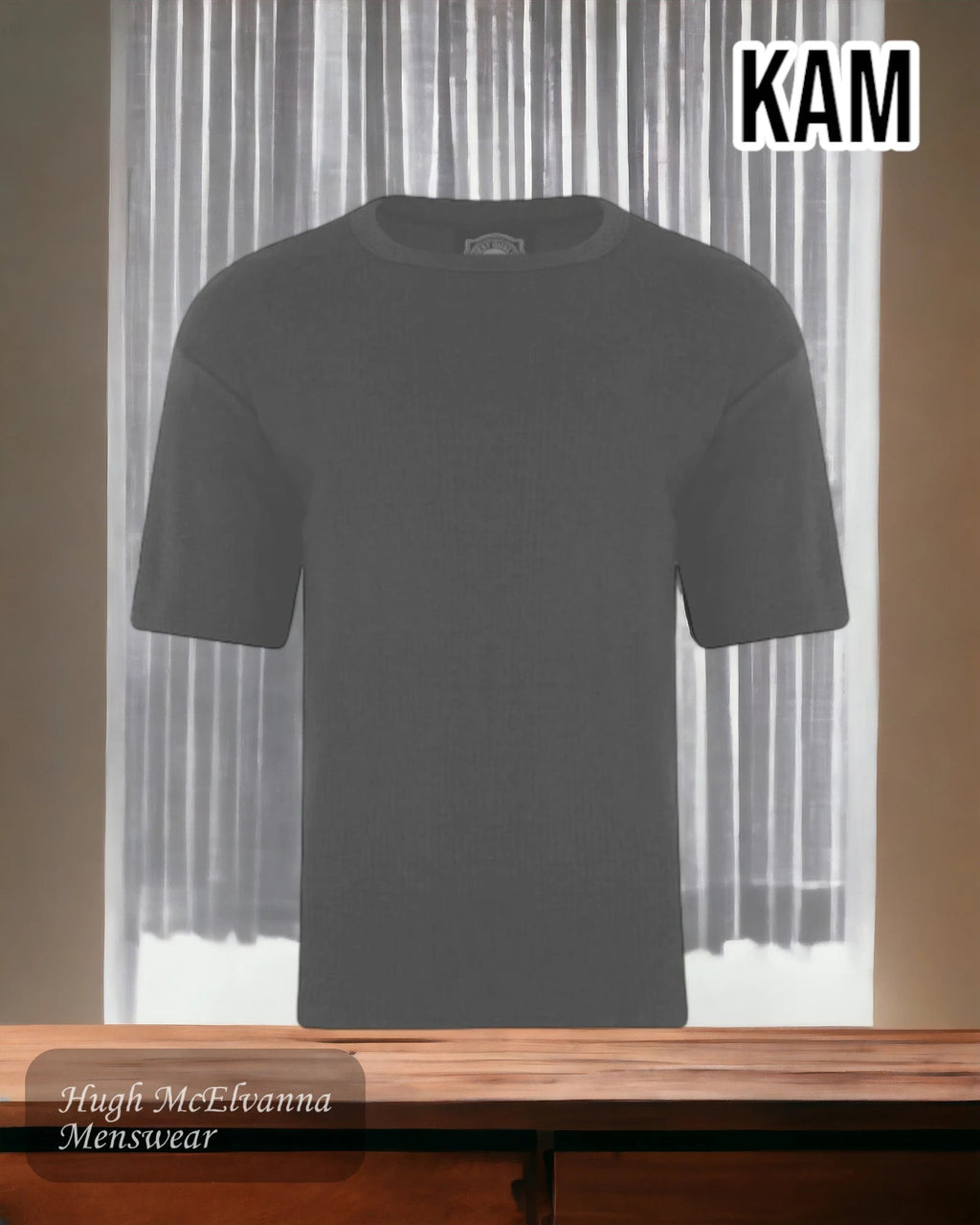 King Size Charcoal Thermal T-Shirt - KBS831 - Hugh McElvanna Menswear